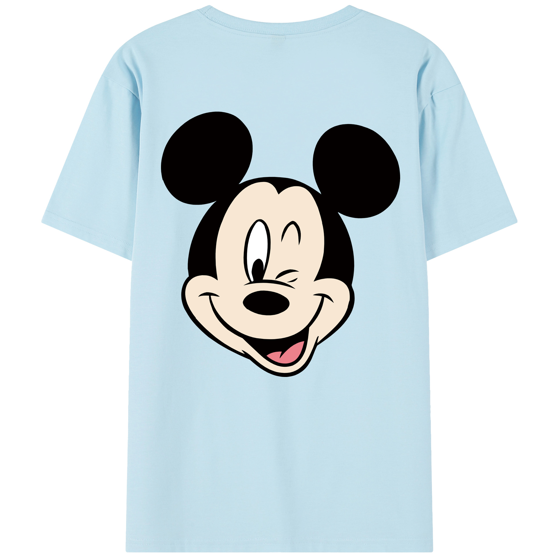 （画像用） ミッキーマウス Mickey Mouse 綿100％半袖Tシャツ（背面プリント）